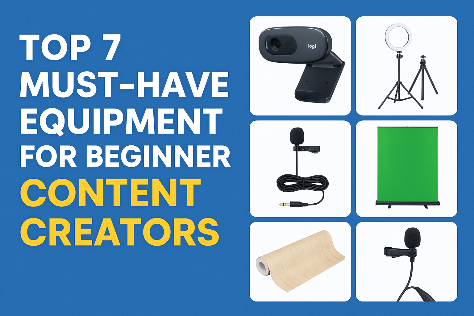 equipment for content creators