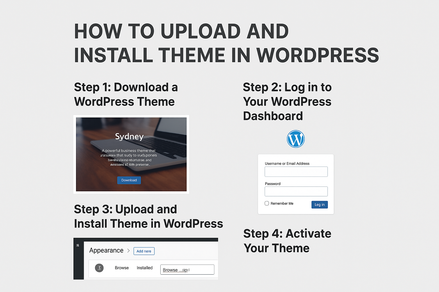 How to Upload and Install Theme in WordPress